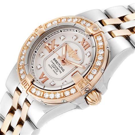 breitling galactic diamond ladies watch|Breitling ladies gold watches.